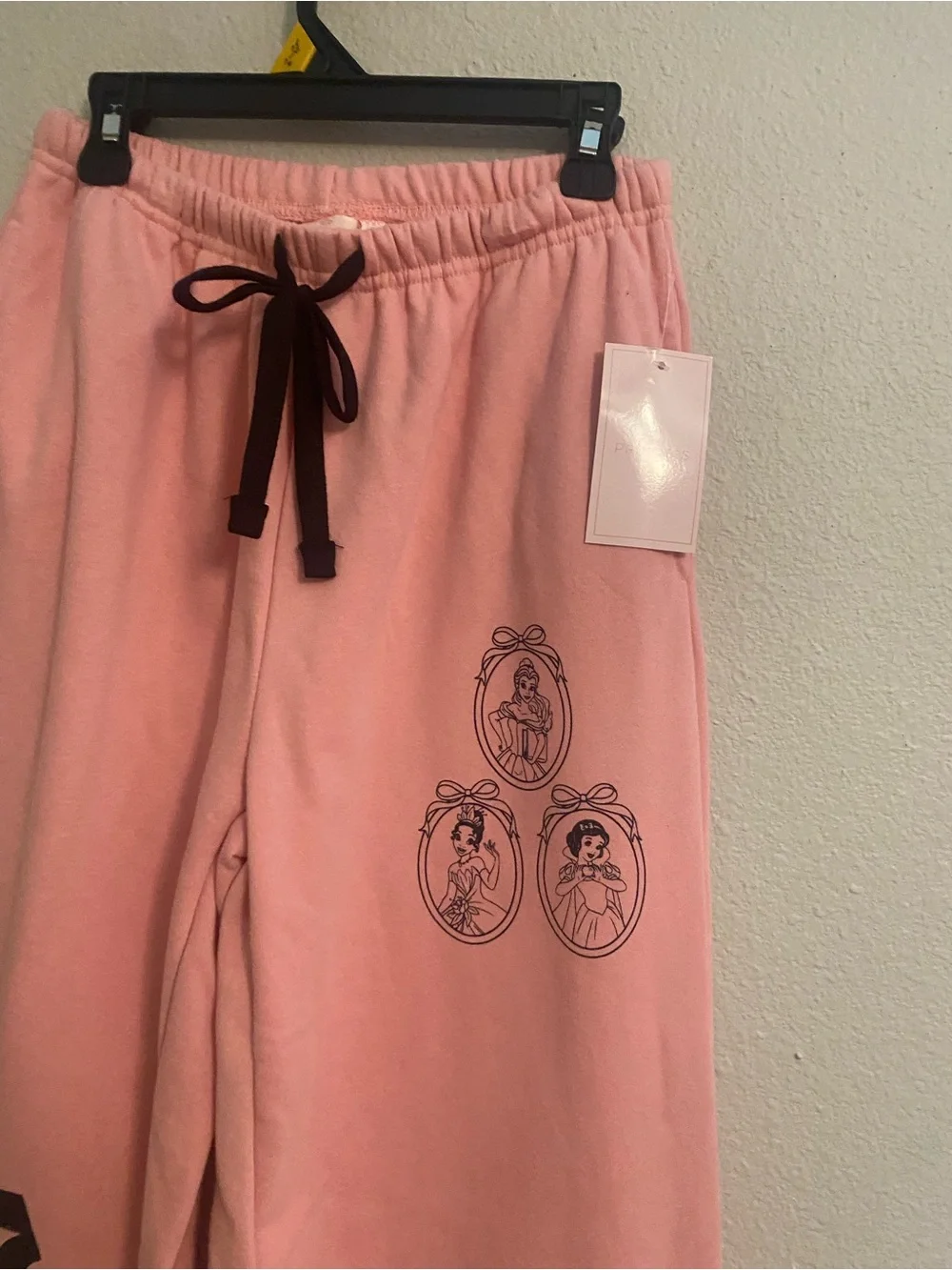 Disney Princess Pink Wide Leg Lounge Pants Womens XS Soft Girl Coquette - Picture 5 of 5
